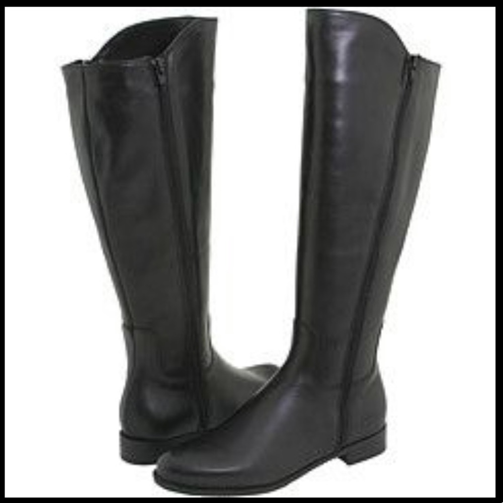 La Canadienne size 8 knee high black leather boots